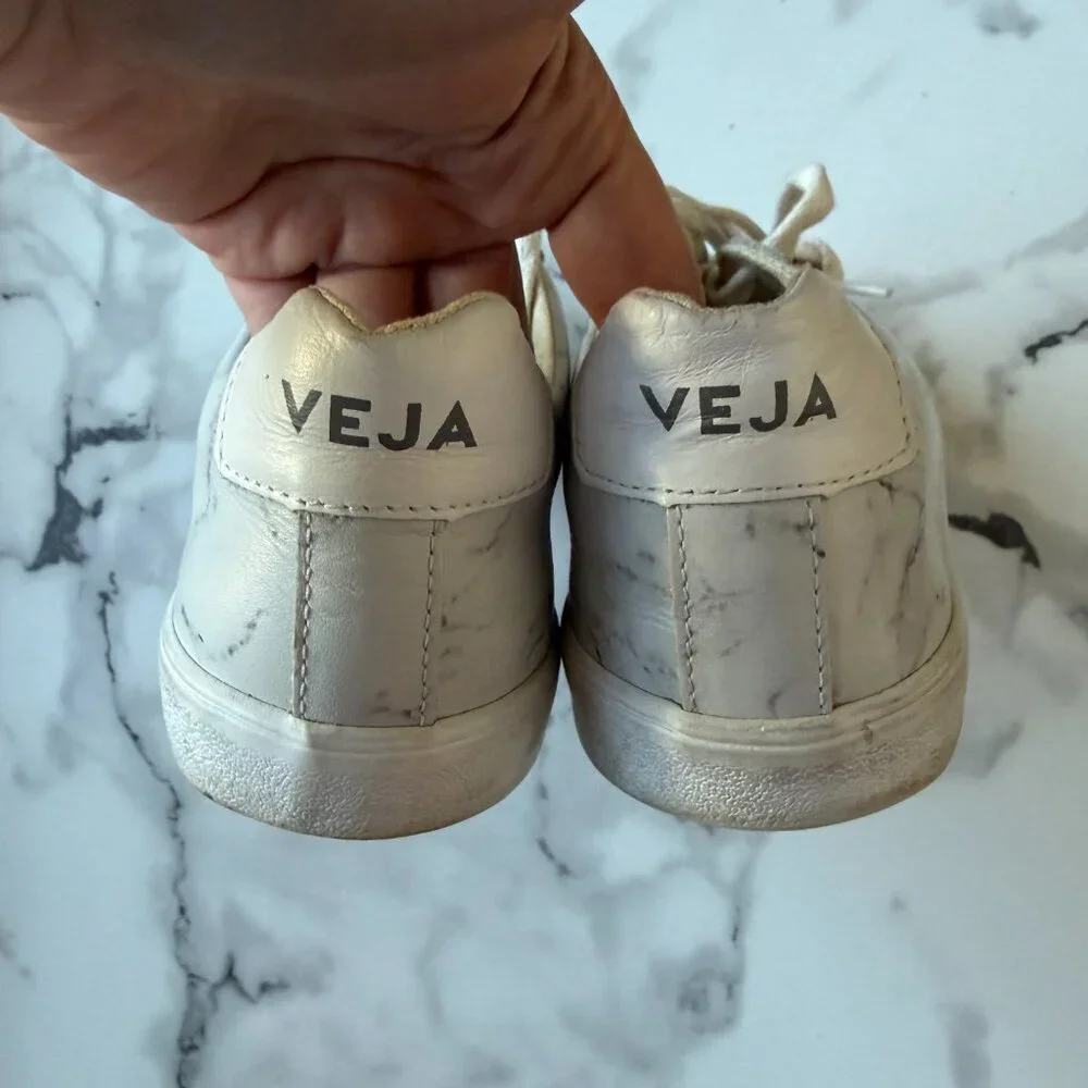 Veja x Diapers and Milk Marble Esplar Leather Sneakers US 7 - Picture 8 of 9